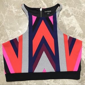 Express sleeveless crop top